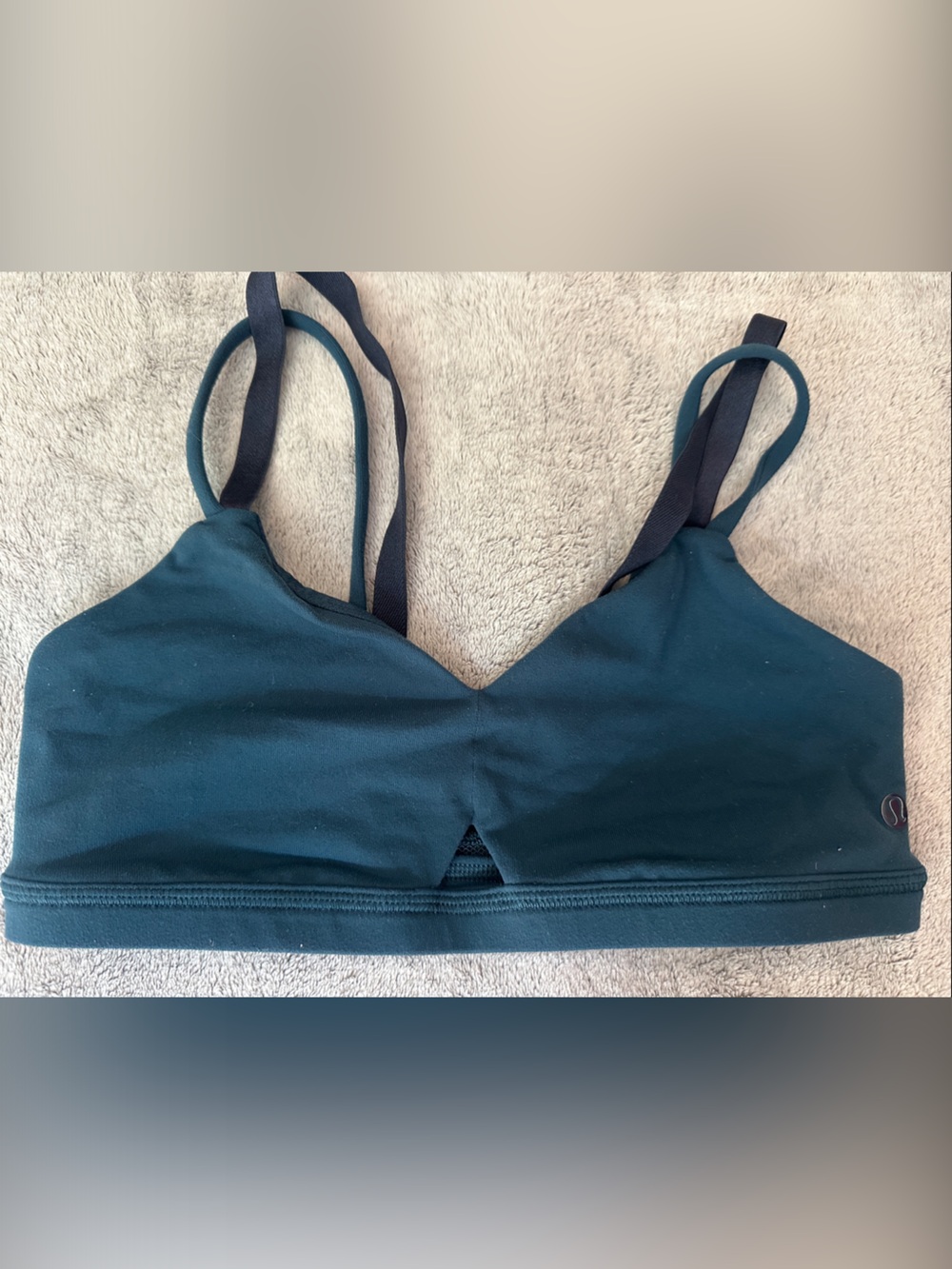 Women's Teal Strappy Swim Top - Teal